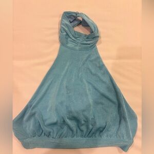 Princess Polly Light Blue Halter Top